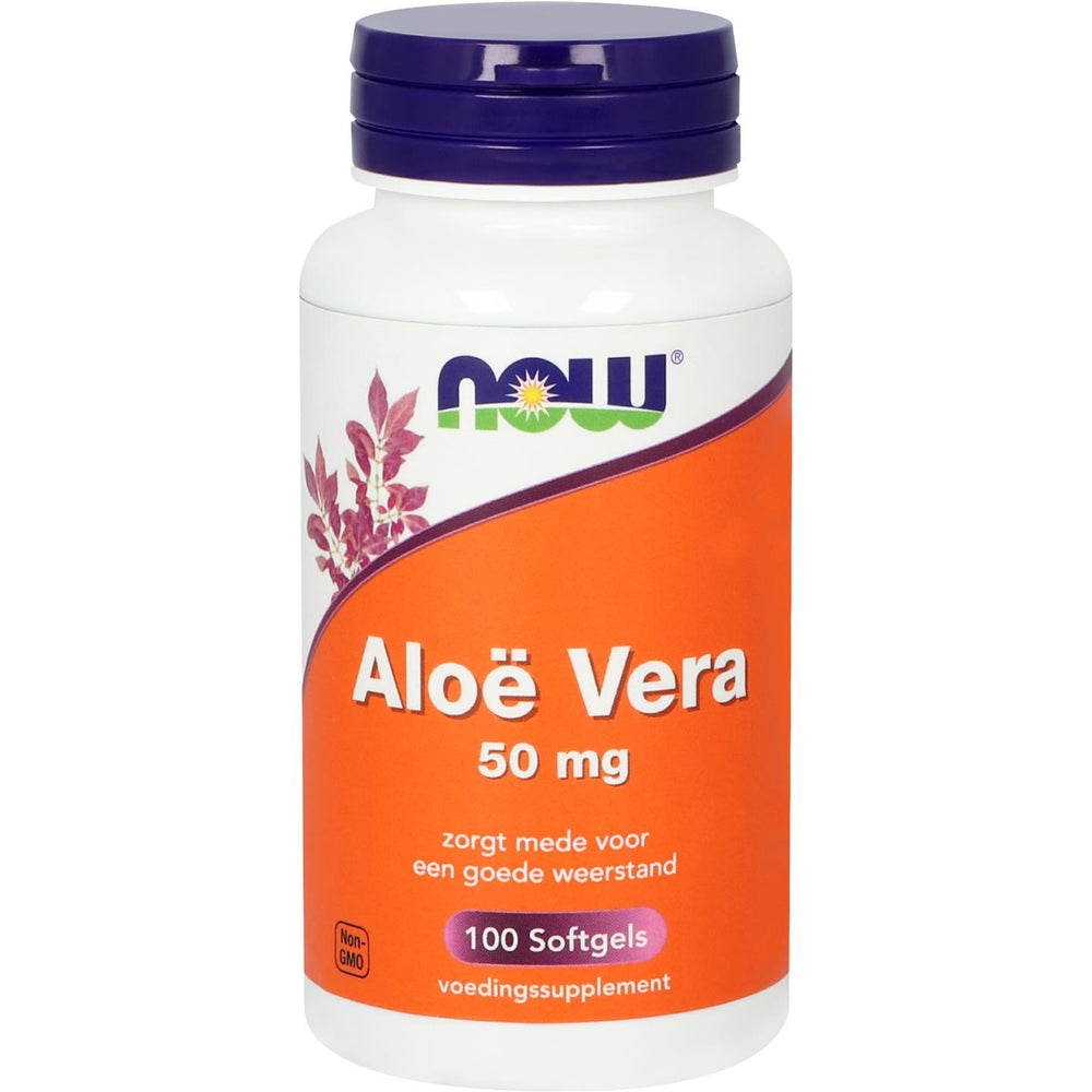 Aloë Vera 50 mg Kruiden- en plantenextracten NOW Default Title