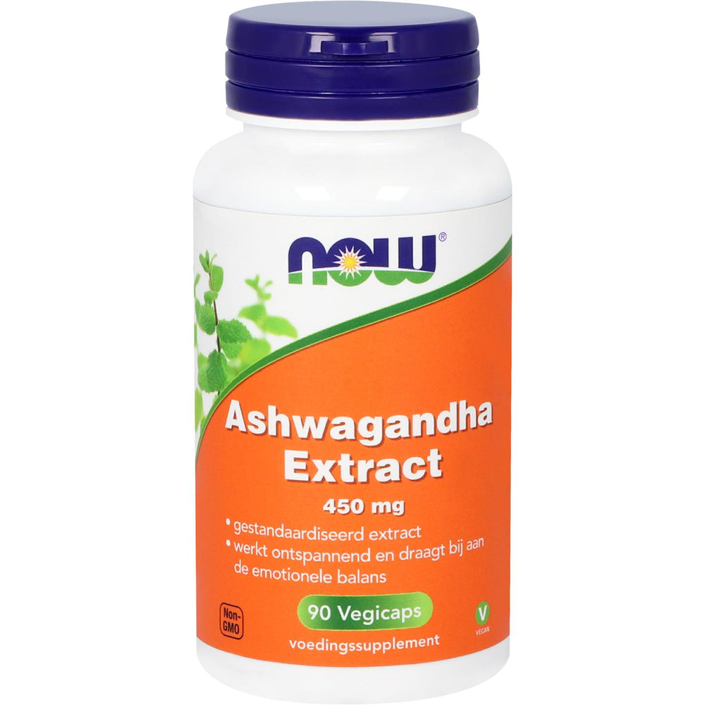 Ashwagandha Extract 450 mg Gestandaardiseerde kruidenextracten NOW Default Title