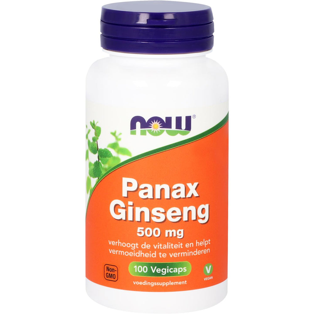 Panax Ginseng 500 mg Kruiden- en plantenextracten NOW Default Title