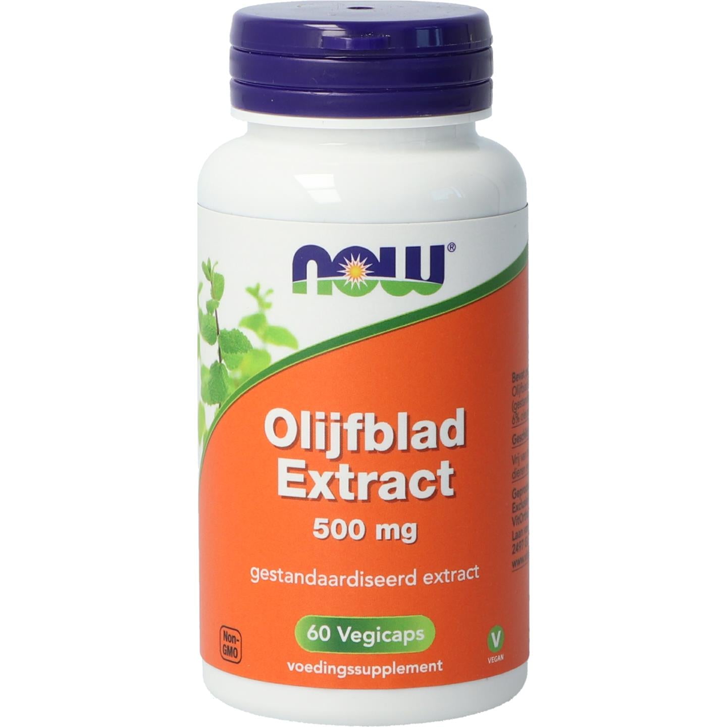 Olijfblad Extract 500 mg Gestandaardiseerde kruidenextracten NOW Default Title