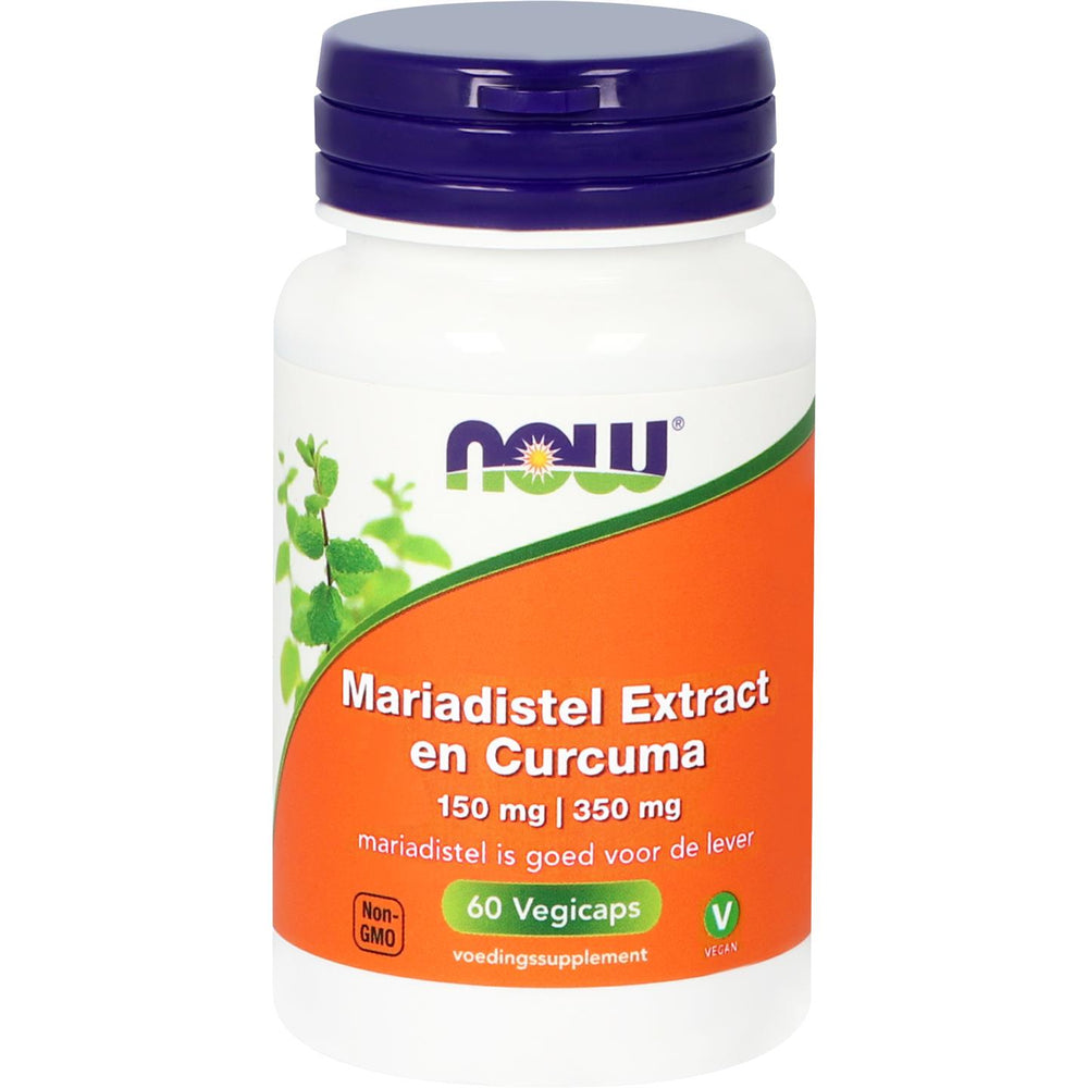 Mariadistel Extract 150 mg en Curcuma 350 mg Gestandaardiseerde kruidenextracten NOW Default Title