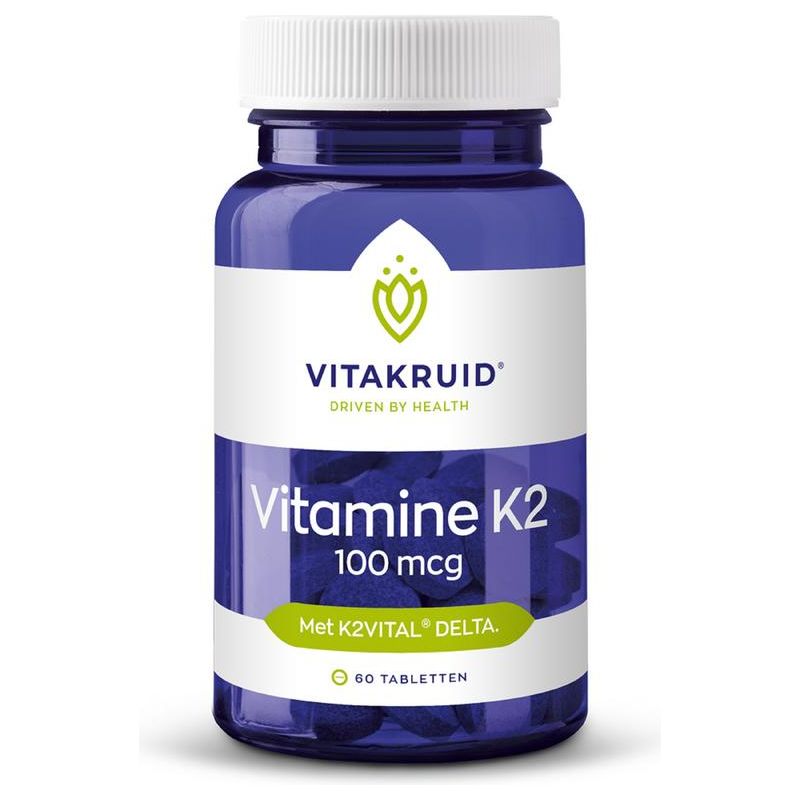 Vitakruid Vitamine K2 100 mcg  (60st.) Supplement Vitakruid   