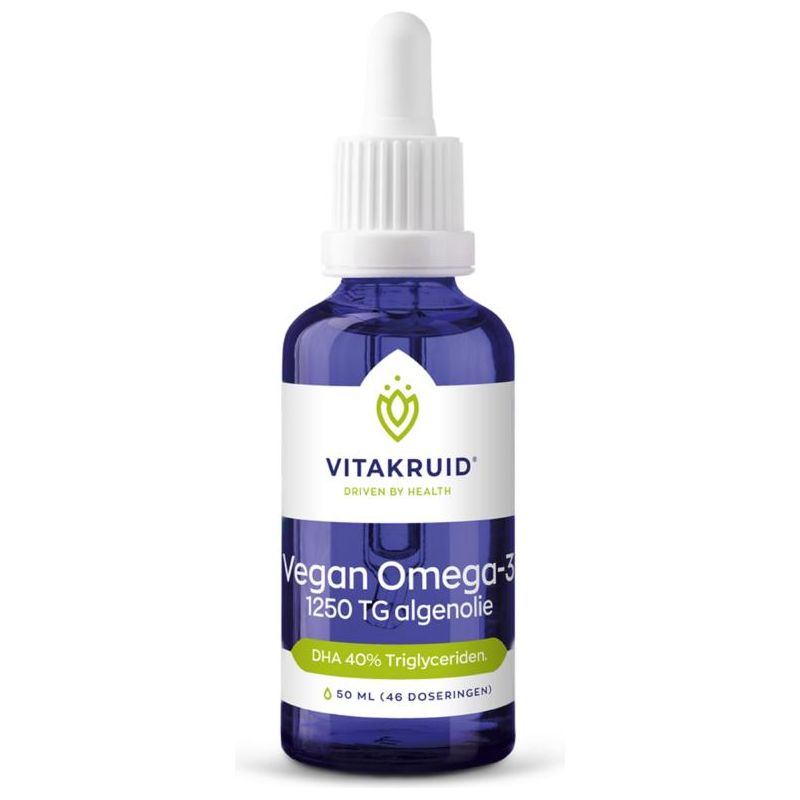 Vitakruid Vegan omega-3 algenolie (50ml) Supplementen Vitakruid   