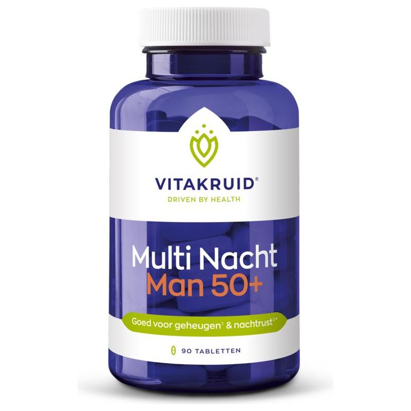 Vitakruid Multi nacht man 50+ Supplement Vitakruid   