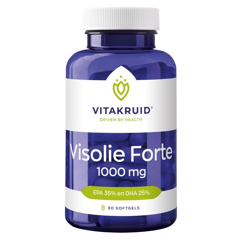 Vitakruid Visolie Forte 1000 mg EPA 35% DHA 25% Supplementen Vitakruid   