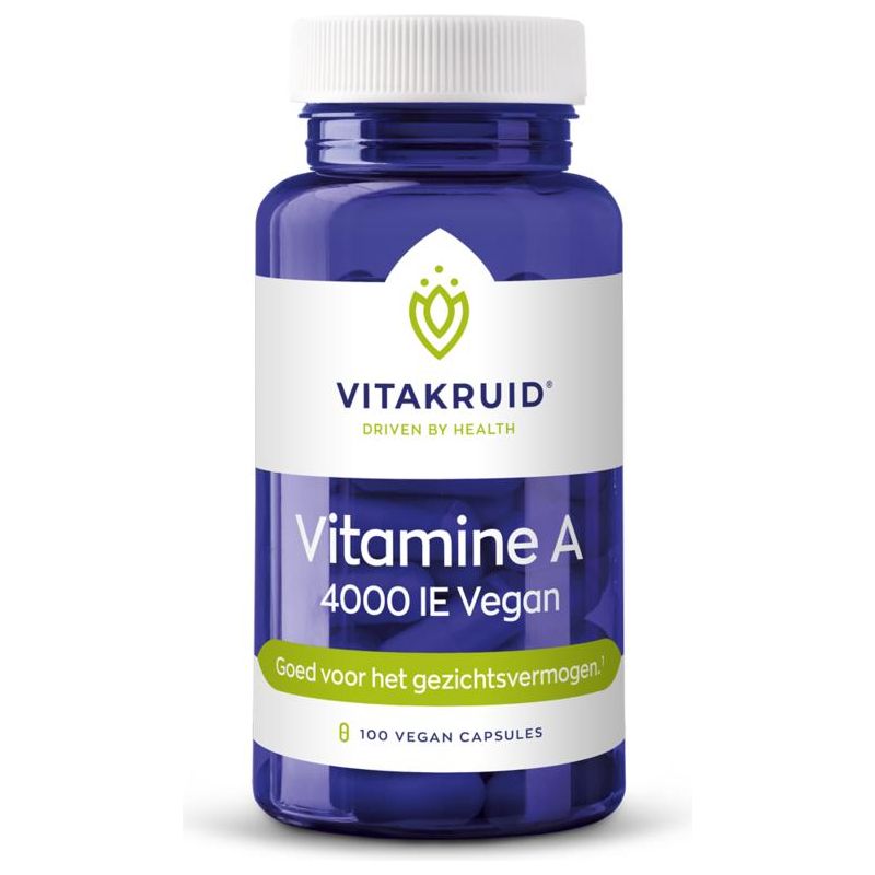 Vitakruid Vitamine A 4000 IE Vegan (90 capsules) Supplement Vitakruid   