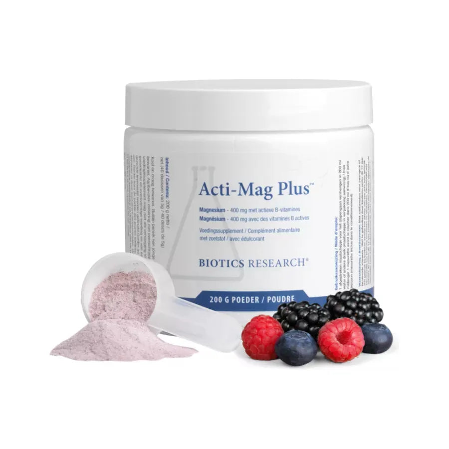 Acti-Mag Plus (magnesium) | Natuurlijke bessensmaak Supplement Biotics Research Default Title  