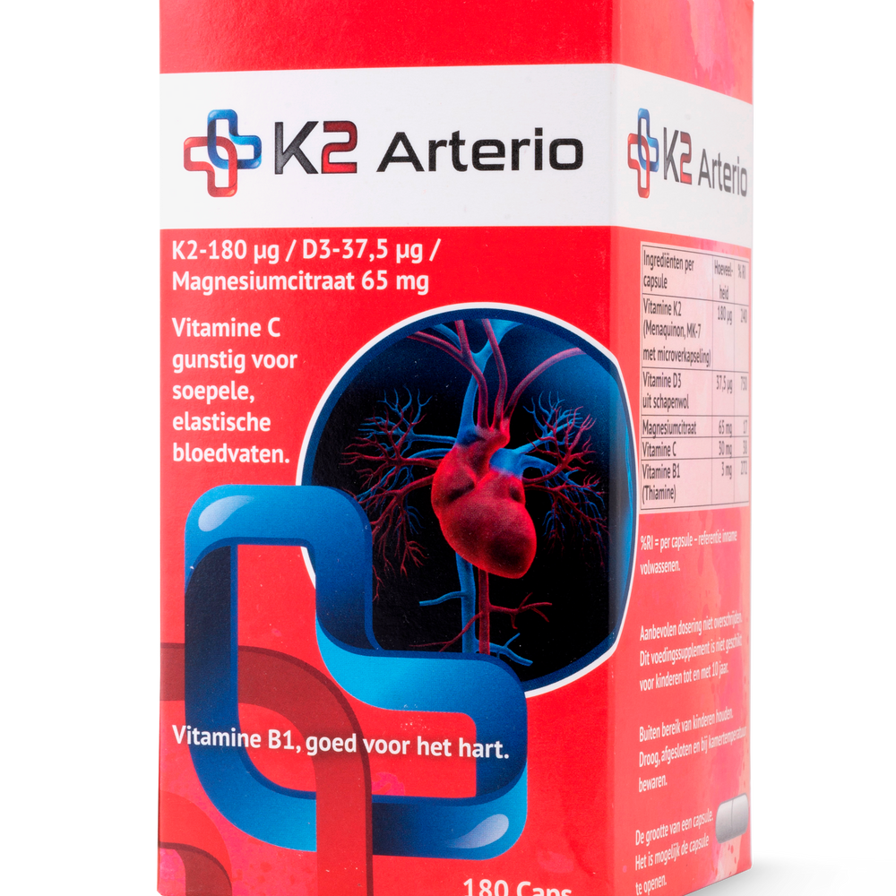 K2 Arterio met 180 capsules Voedingssupplementen K2 MedicalCare Benelux