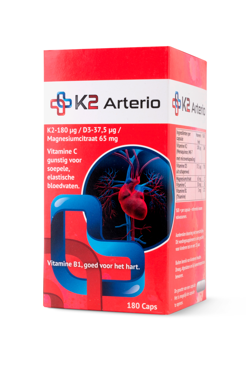 K2 Arterio met 180 capsules Voedingssupplementen K2 MedicalCare Benelux