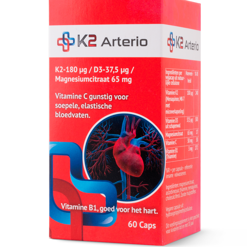 K2 Arterio met 180 capsules Voedingssupplementen K2 MedicalCare Benelux