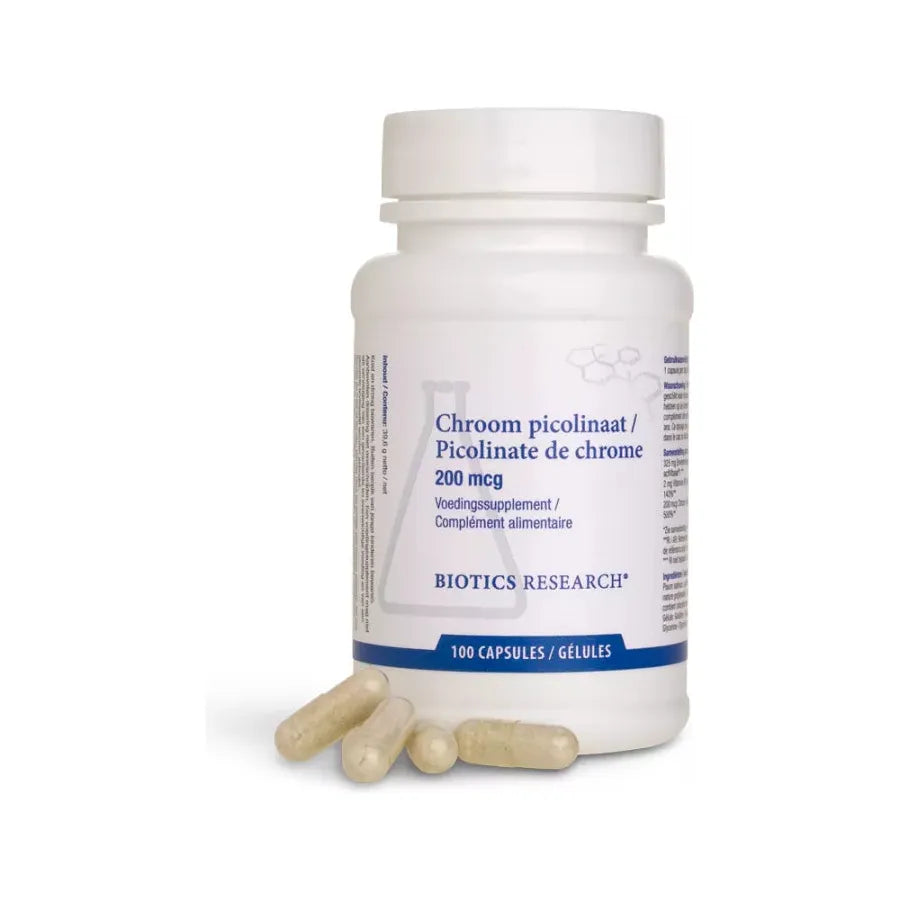 Chroom picolinaat 200mcg Supplement Biotics Research Default Title  