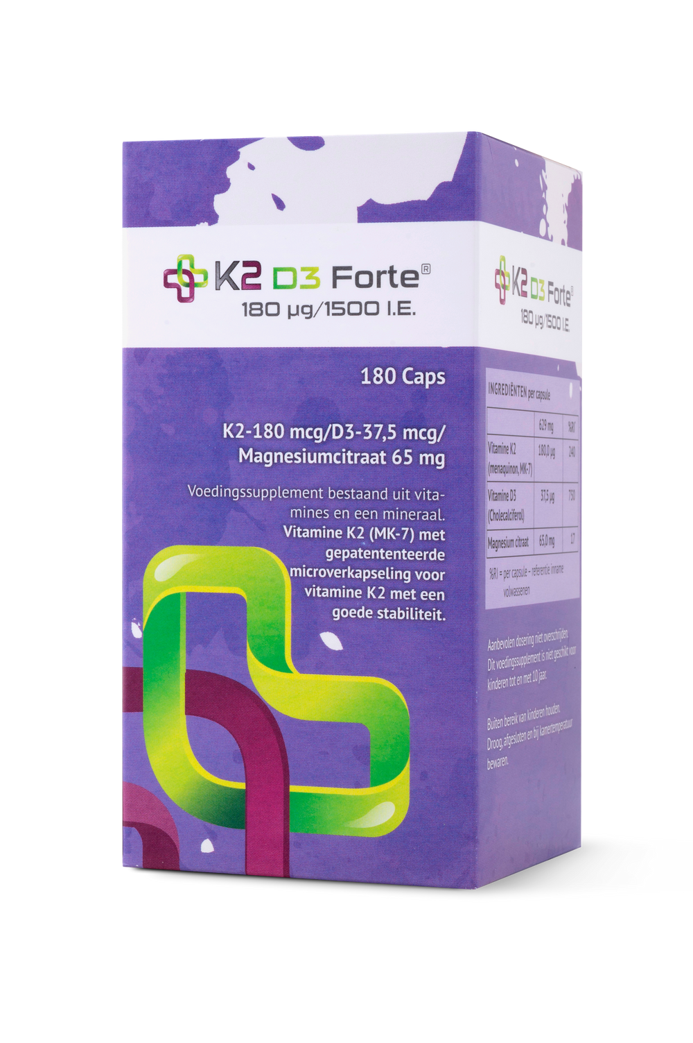 K2 Forte met 60 en 180 capsules Voedingssupplementen K2 MedicalCare Benelux