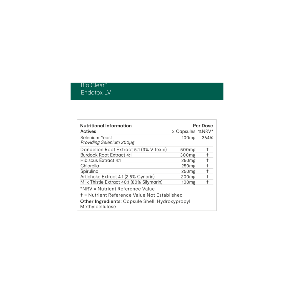 Bio.Clear Endotox-LV - 90 Capsules | Invivo Therapeutics Invivo Healthcare