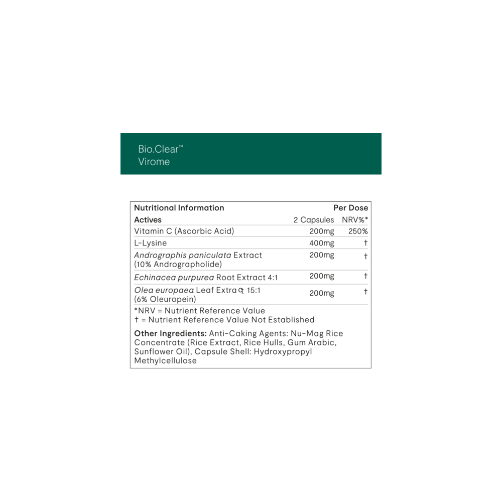 Bio.Clear Virome - 90 Capsules | Invivo Therapeutics Invivo Healthcare
