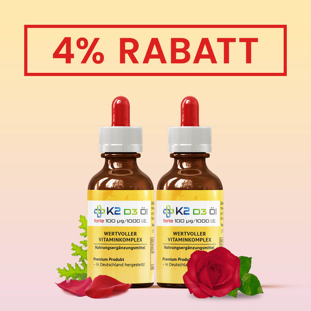 
                      
                        Vitamine K2D3 Forte olie Voedingssupplementen K2 MedicalCare Benelux 2 flesjes voor 8 maanden  
                      
                    