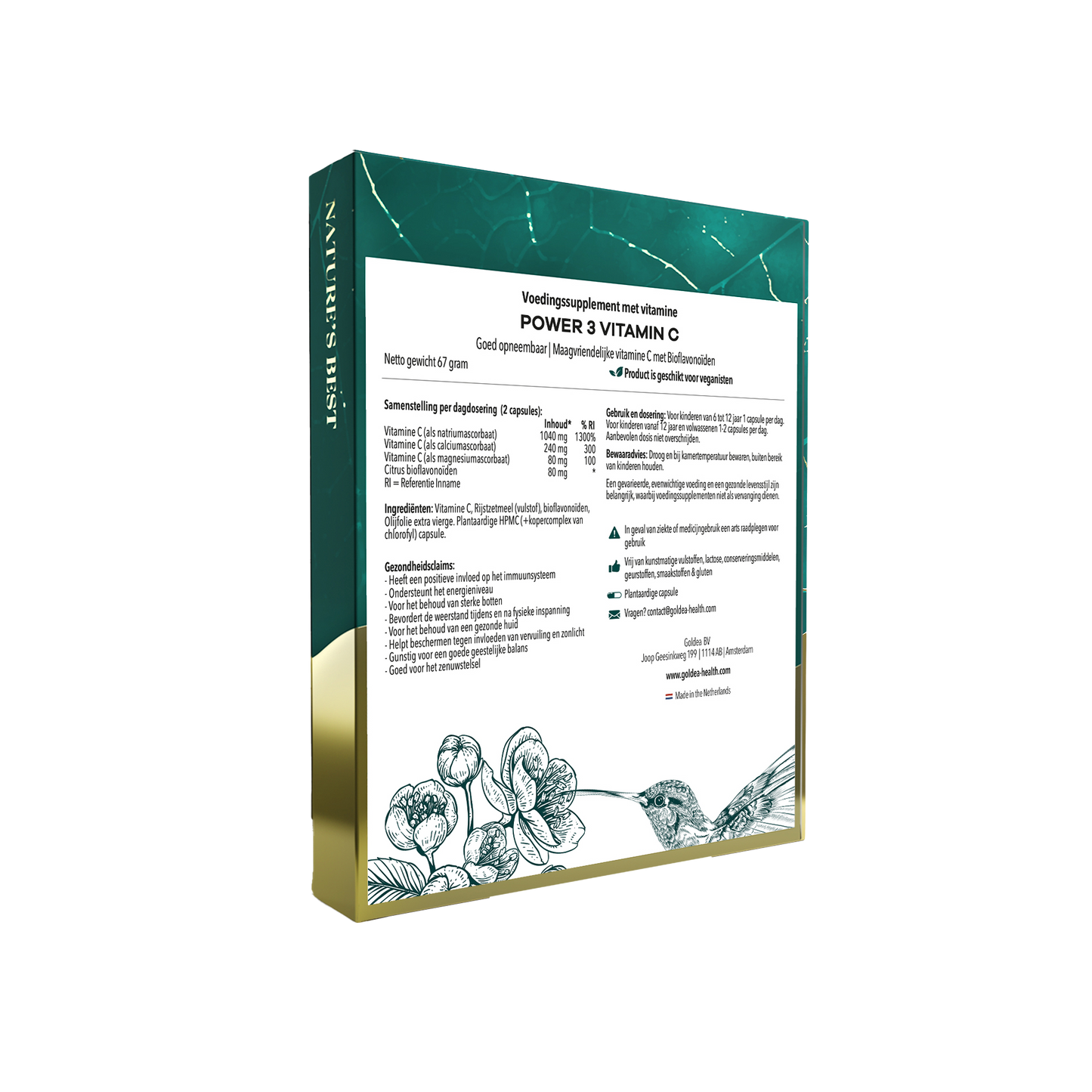 Power 3 Vitamin C Supplement Goldea Health