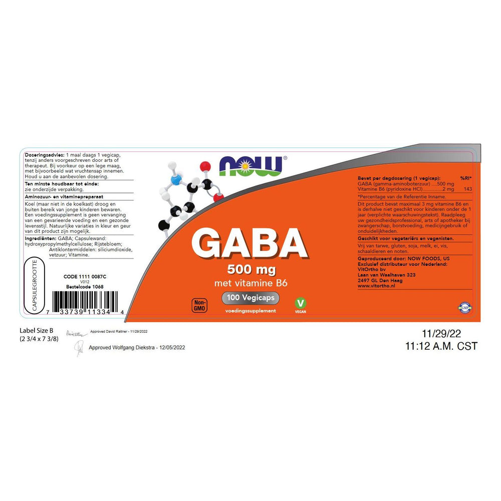 
                      
                        GABA 500 mg Aminozuren NOW
                      
                    