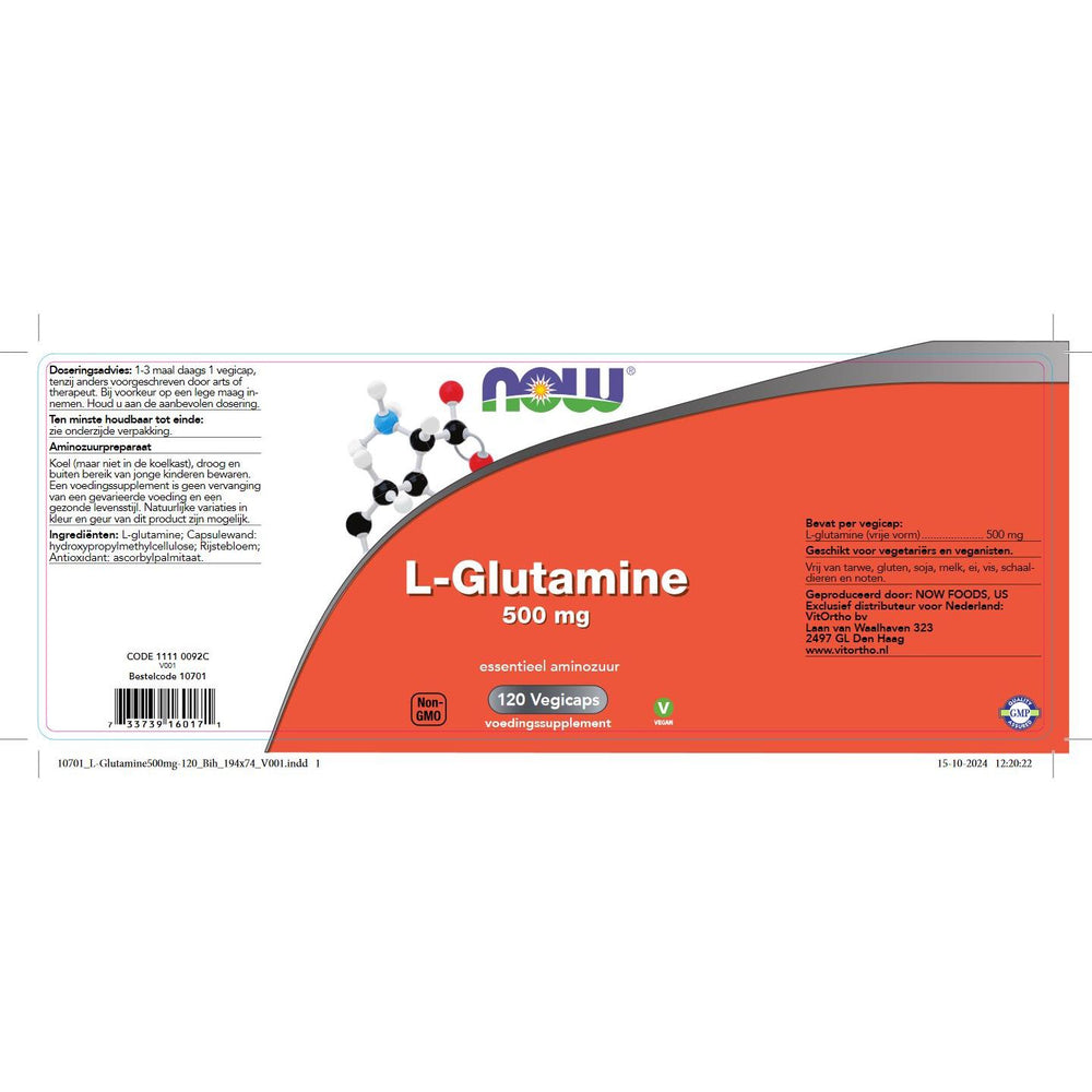 
                      
                        L-Glutamine 500 mg Aminozuren NOW
                      
                    