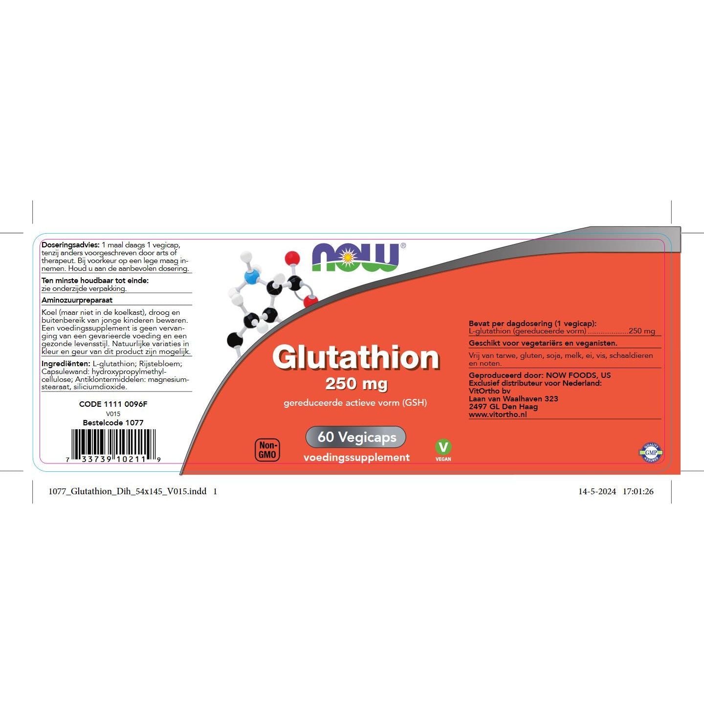 Glutathion 250 mg Aminozuren NOW