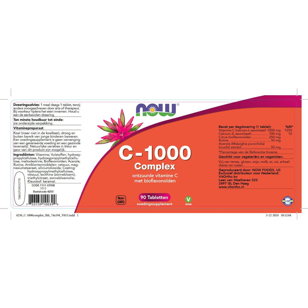 
                      
                        C-1000 Complex Vitamine C NOW
                      
                    