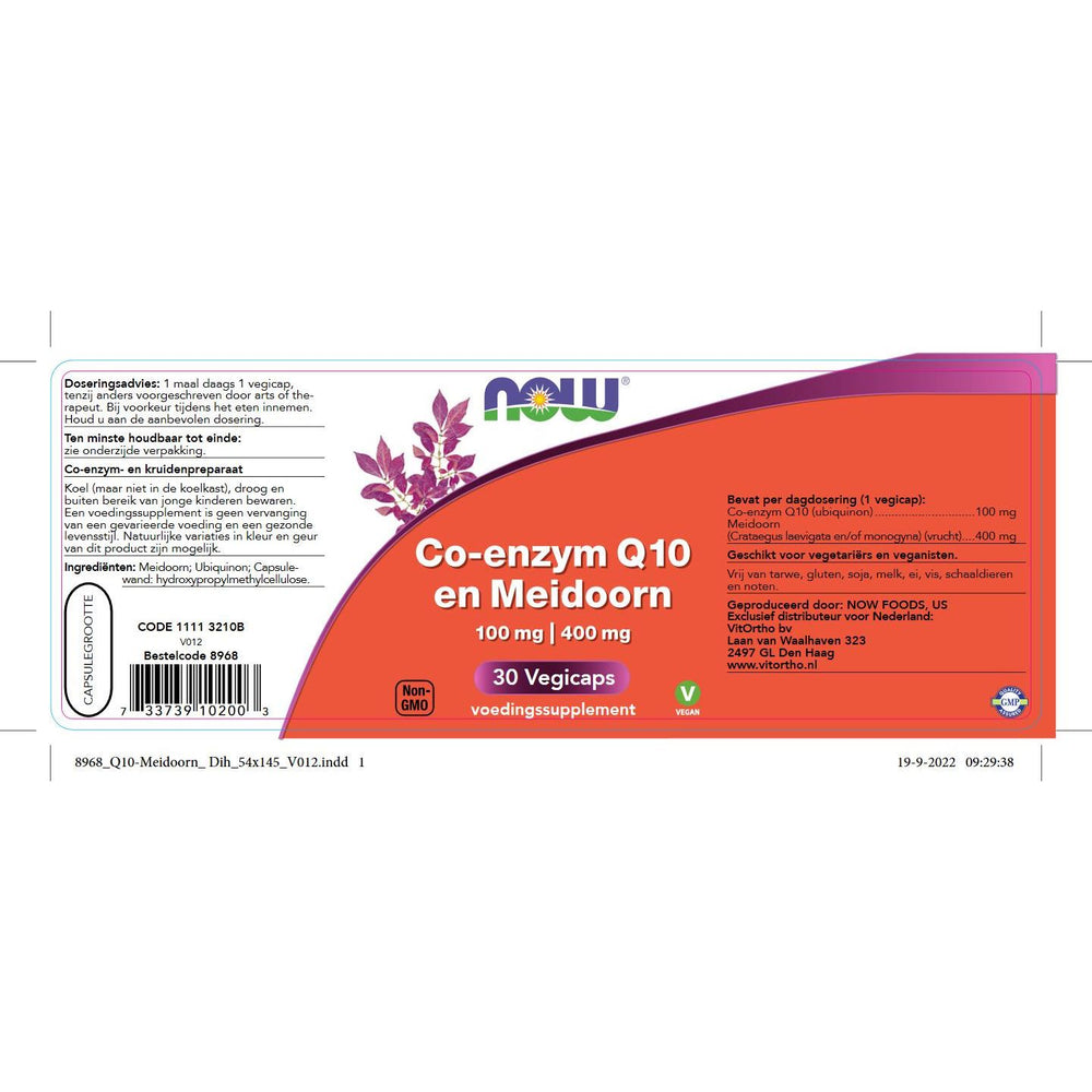 
                      
                        Co-enzym Q10 100 mg en Meidoorn 400 mg Co-enzym Q10 NOW
                      
                    