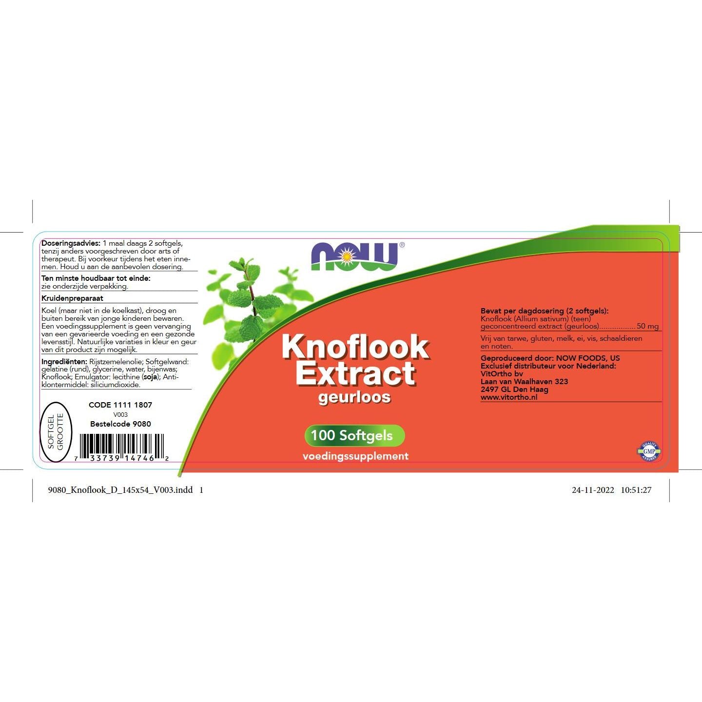 Knoflook Extract Kruiden- en plantenextracten NOW