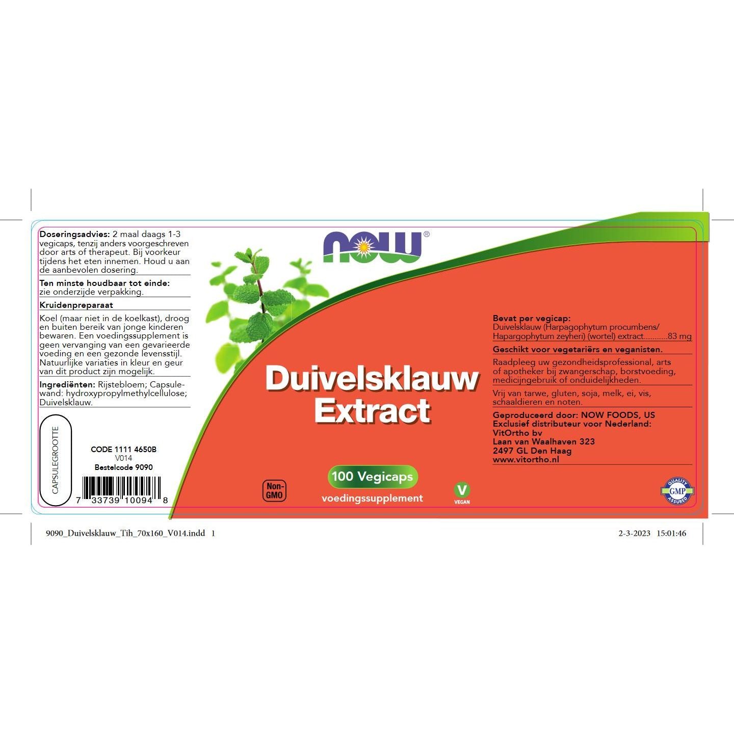 Duivelsklauw Extract Kruiden- en plantenextracten NOW