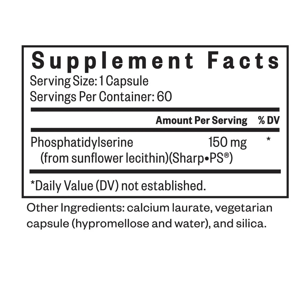 Phosphatidyl Serine - 60 Capsules Seeking Health