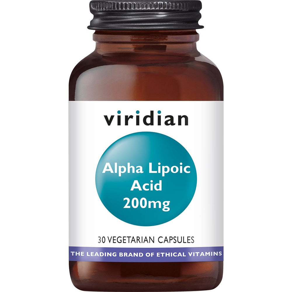 Alpha Lipoic Acid 200 mg Supplement Viridian 30  