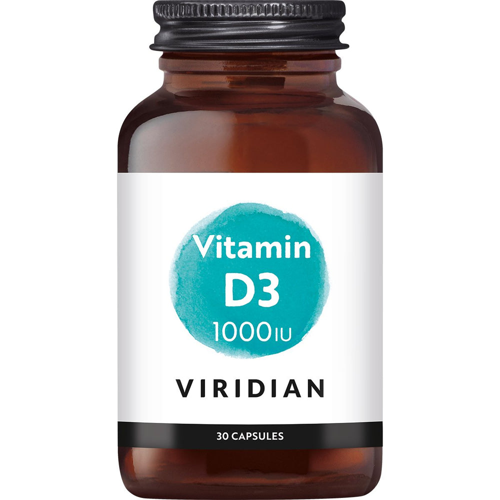 Vitamin D3 1000 IU (25 mcg) Supplement Viridian 30  