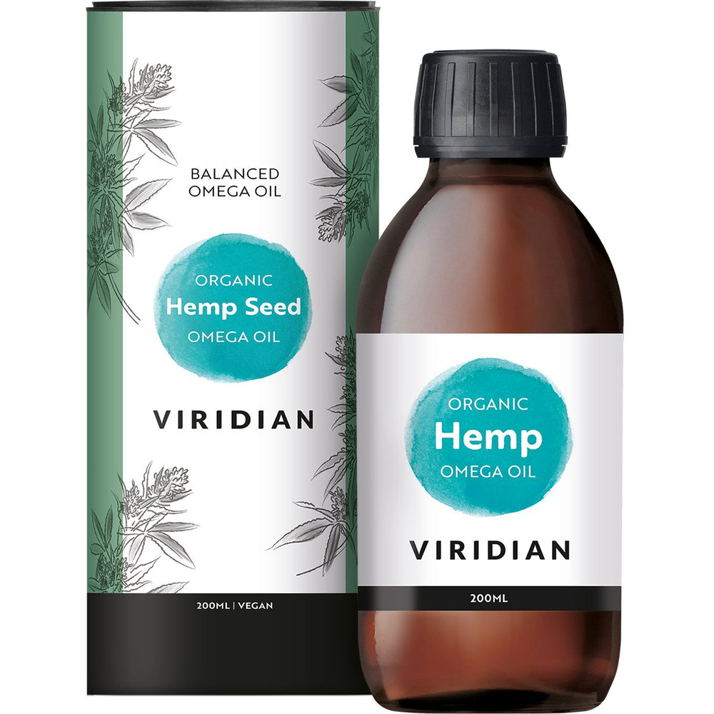 Organic Hemp Seed Oil Supplement Viridian 200  