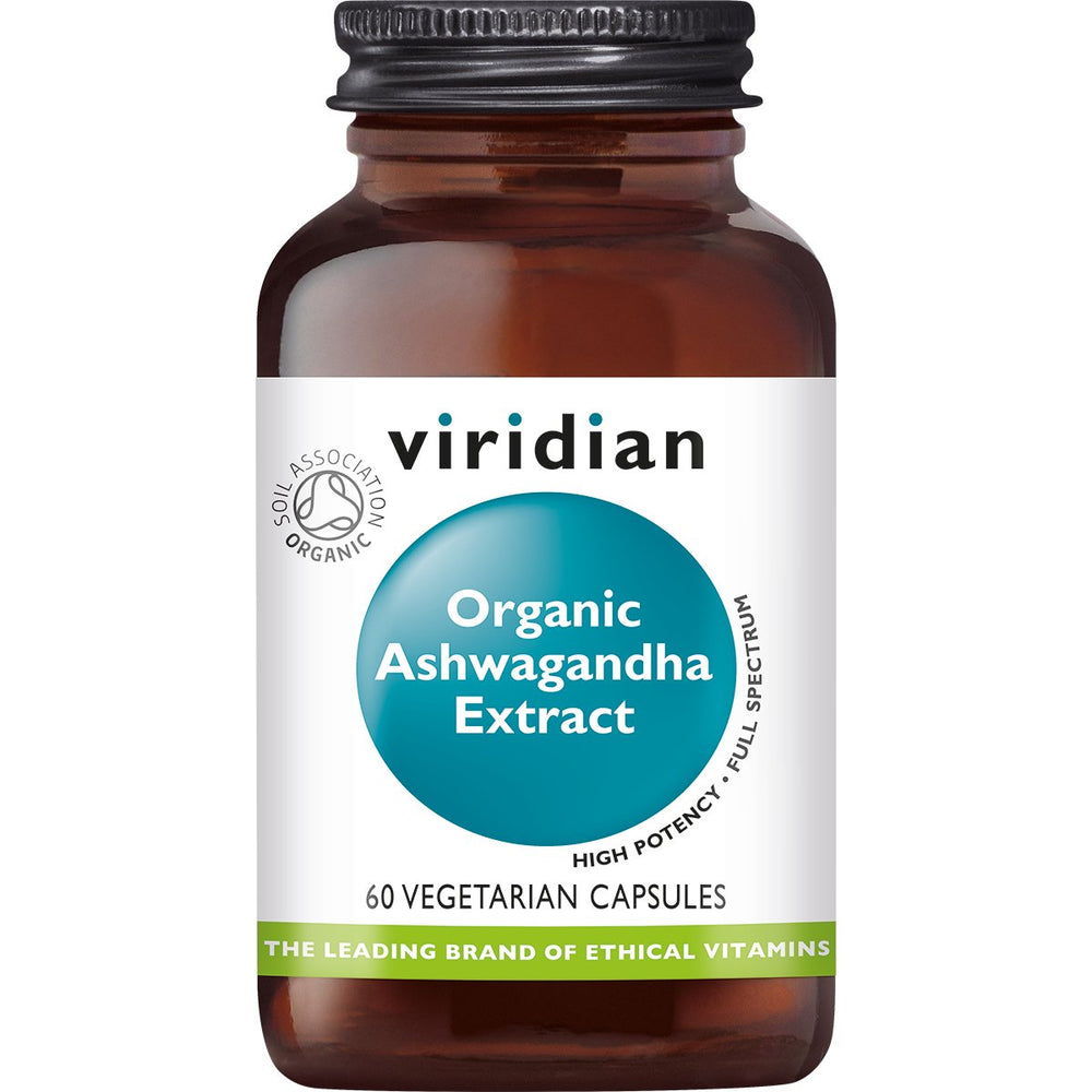 Organic Ashwagandha Extract Supplement Viridian 60  