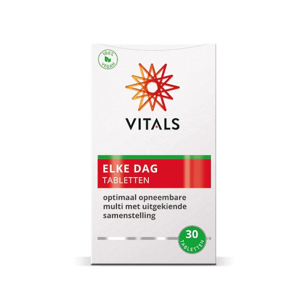 
                      
                        Elke Dag Tabletten 30 tabletten Supplement Vitals   
                      
                    