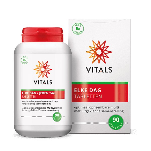 
                      
                        Elke Dag Tabletten 90 tabletten Supplement Vitals   
                      
                    