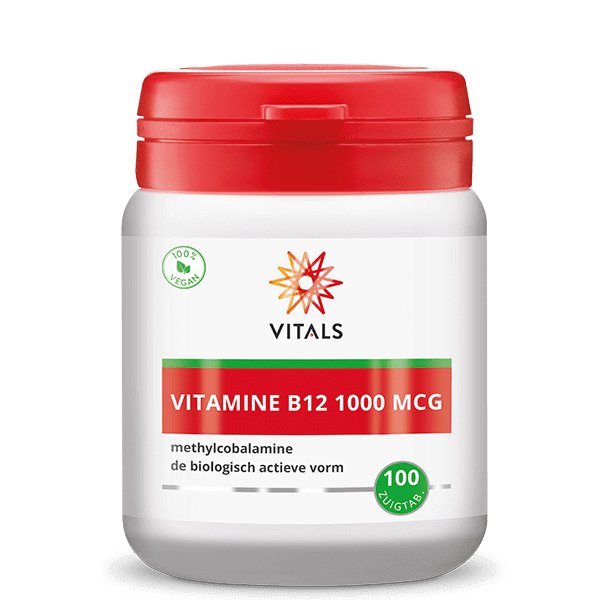 
                      
                        Vitamine B12 1000 mcg 100 zuigtabletten Supplement Vitals   
                      
                    