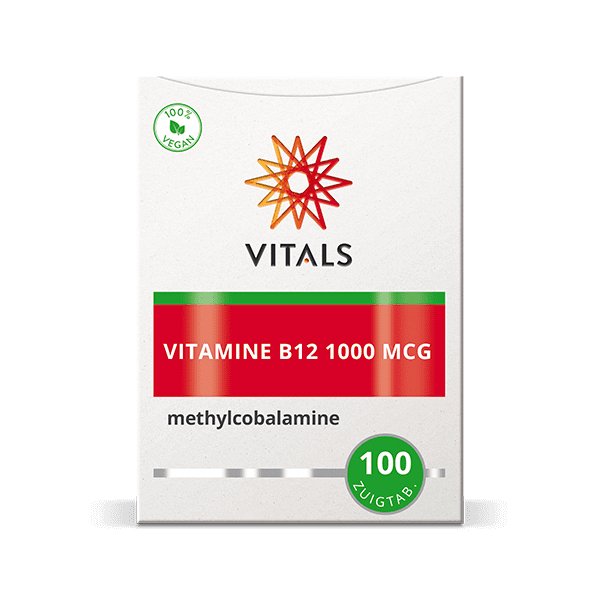 
                      
                        Vitamine B12 1000 mcg 100 zuigtabletten Supplement Vitals   
                      
                    