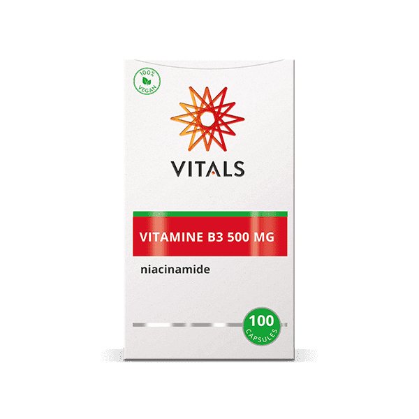 
                      
                        Vitamine B3 500 mg 100 capsules Supplement Vitals   
                      
                    