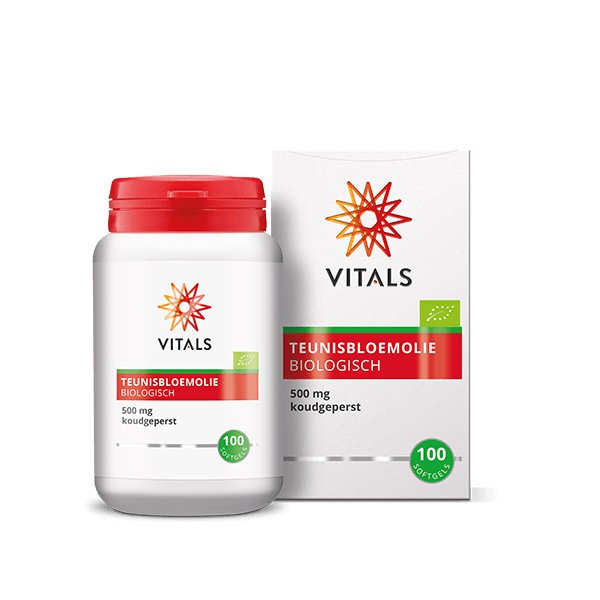 
                      
                        Teunisbloemolie Biologisch 100 softgels Supplement Vitals   
                      
                    