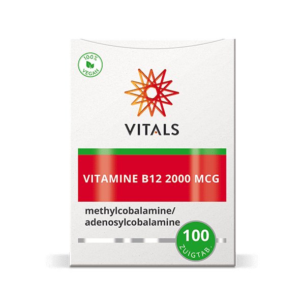 
                      
                        Vitamine B12 2000 mcg 100 zuigtabletten Supplement Vitals   
                      
                    