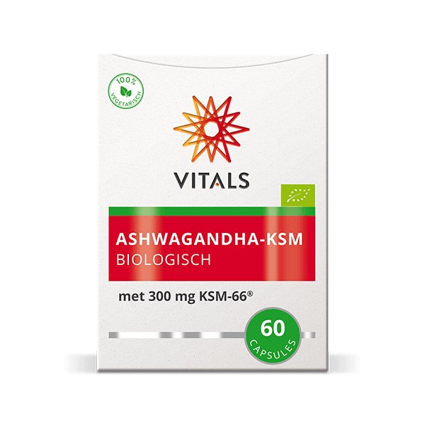Ashwagandha-KSM Biologisch 60 capsules Supplement Vitals   