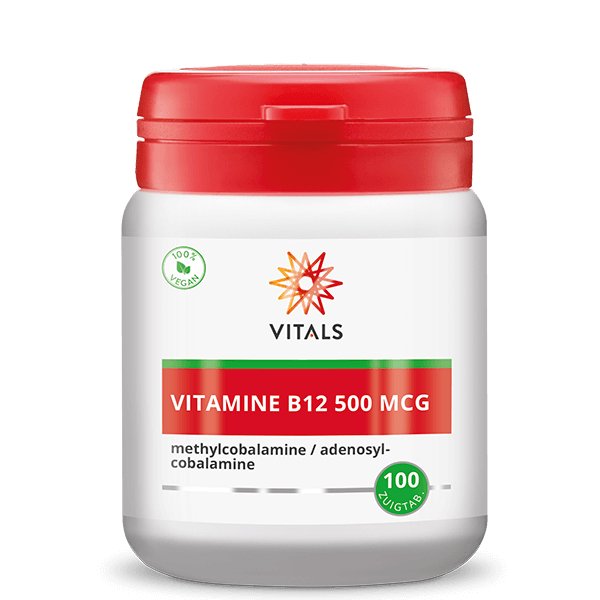 
                      
                        Vitamine B12 500 mcg 100 zuigtabletten Supplement Vitals   
                      
                    