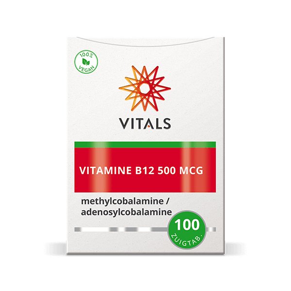 
                      
                        Vitamine B12 500 mcg 100 zuigtabletten Supplement Vitals   
                      
                    