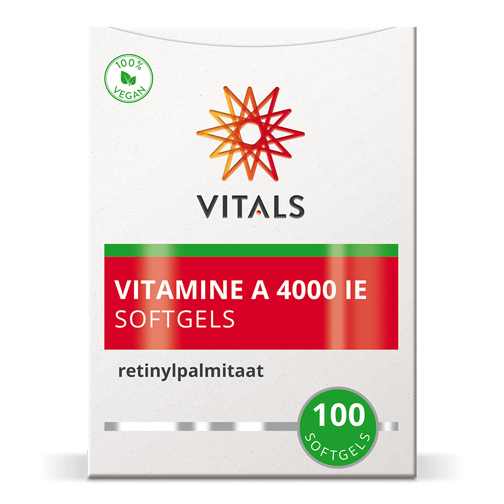 Vitamine A 4000 ie Softgels 100 softgels  Vitals   