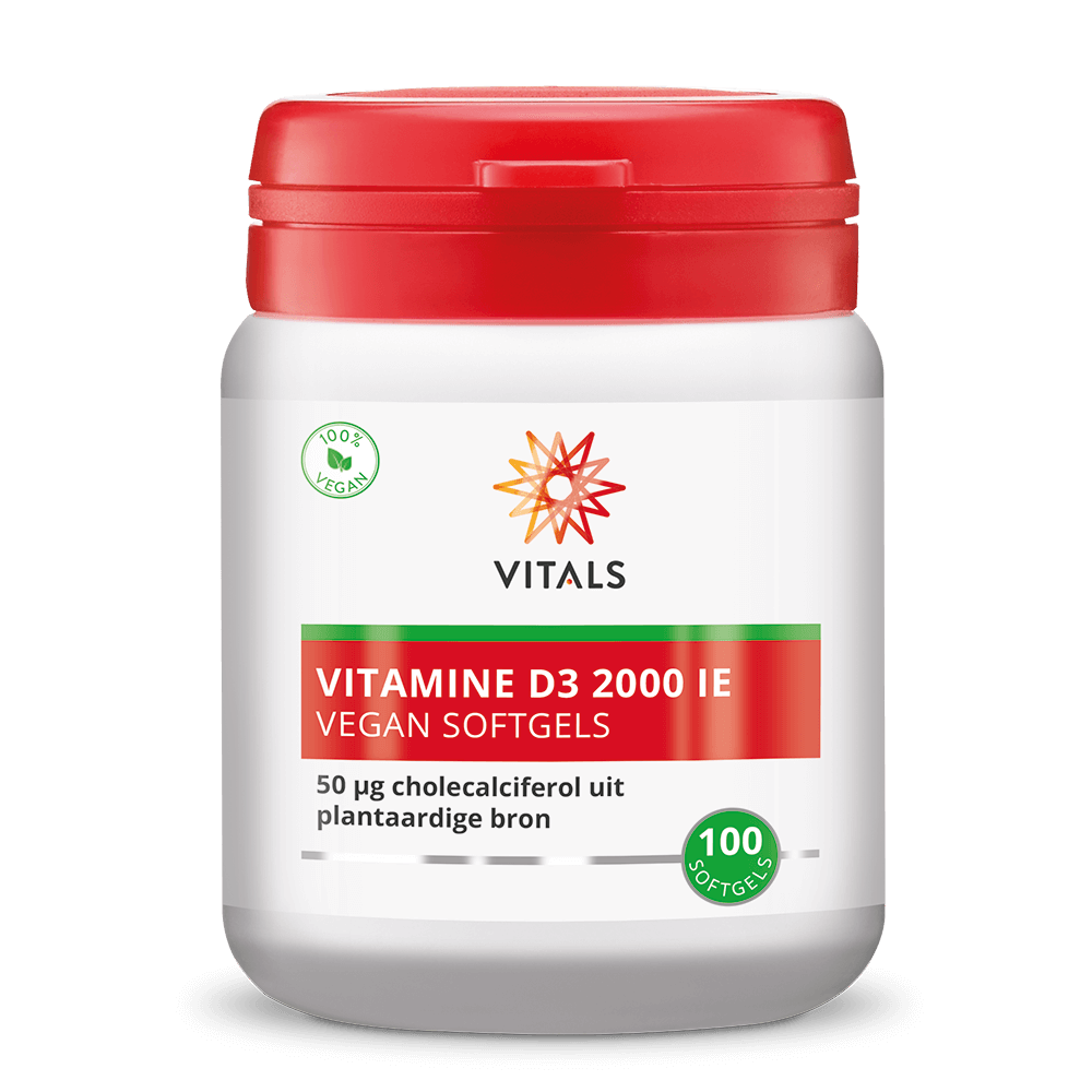 Vitamine D3 2000 ie Vegan Softgels 100 softgels Vitals Default Title