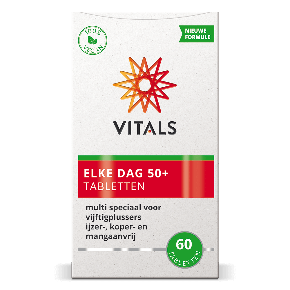 Elke Dag 50+ Tabletten - vernieuwd! 60 tabletten Vitals