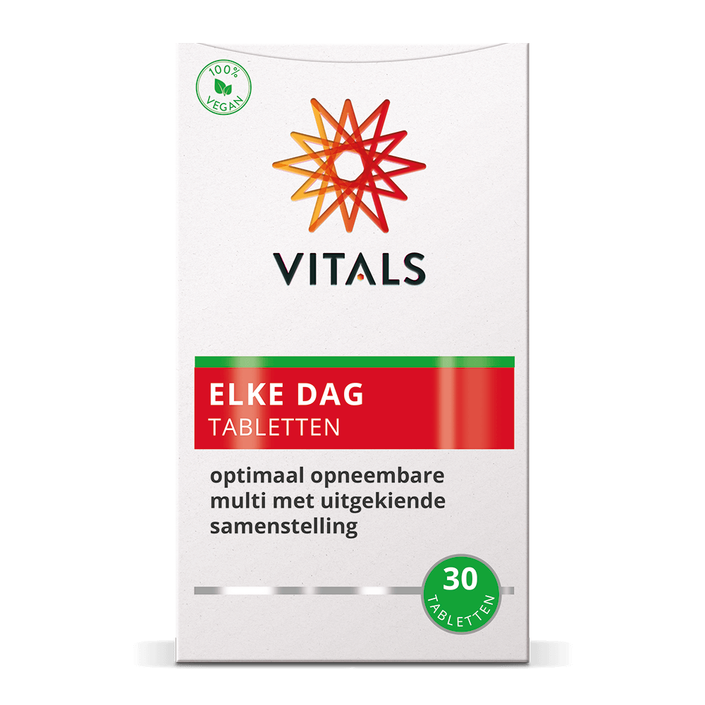 Elke Dag Tabletten - vernieuwd! 30 tabletten Vitals