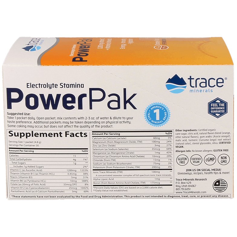 
                      
                        Power Pak Orange vitamines Trace Minerals   
                      
                    