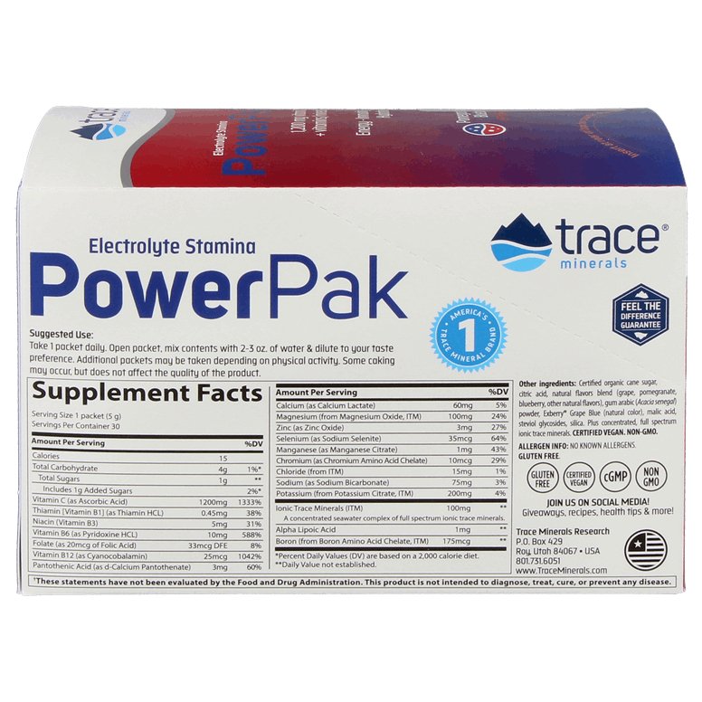 Power Pak Blueberry Pomegranate vitamines Trace Minerals   