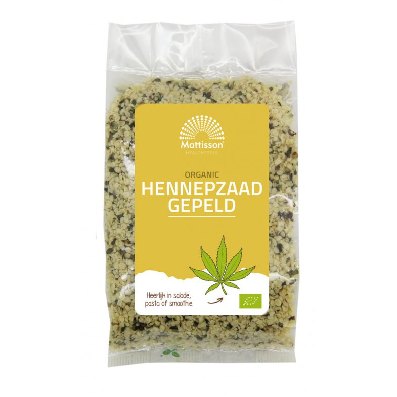 Biologisch Hennepzaad gepeld - 250 g Supplement Mattisson   