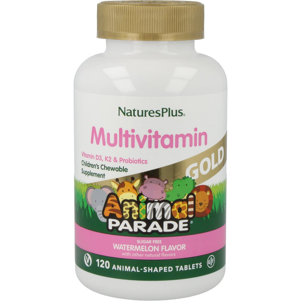 
                      
                        Animal Parade® GOLD Multivitamin Watermelon Flavor Supplement NaturesPlus   
                      
                    